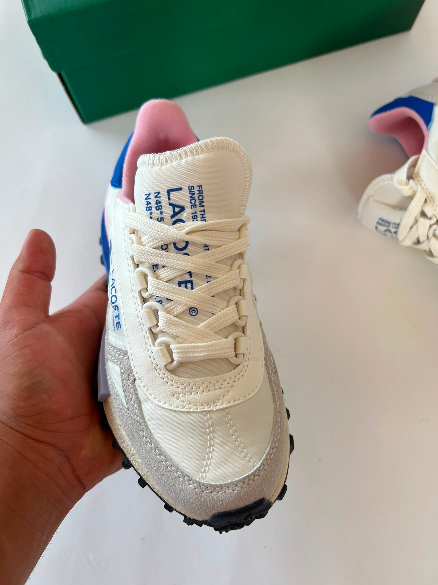 Lacoste L003 Neo White Pink Blue