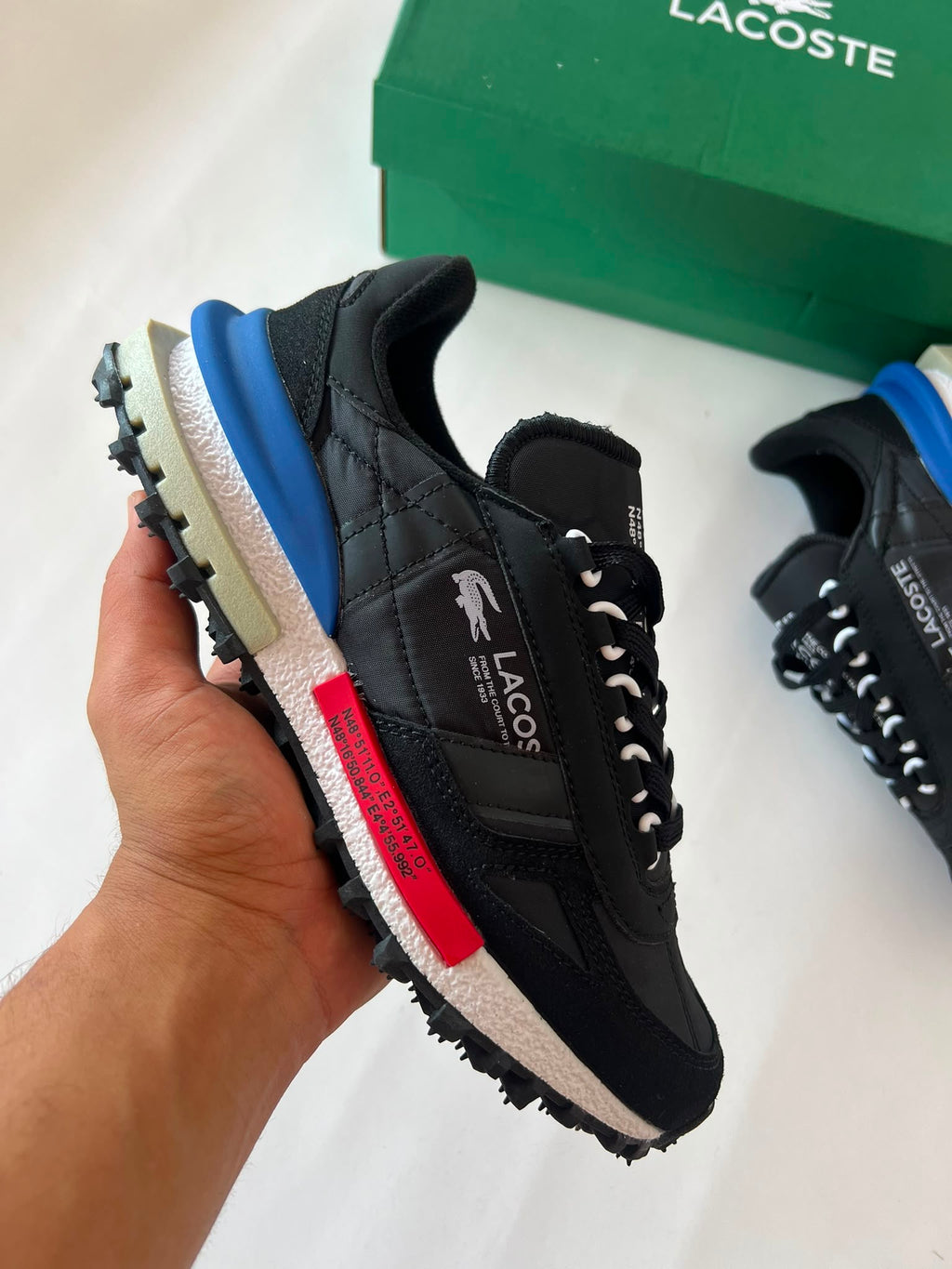 Lacoste L003 Neo Black Blue Red
