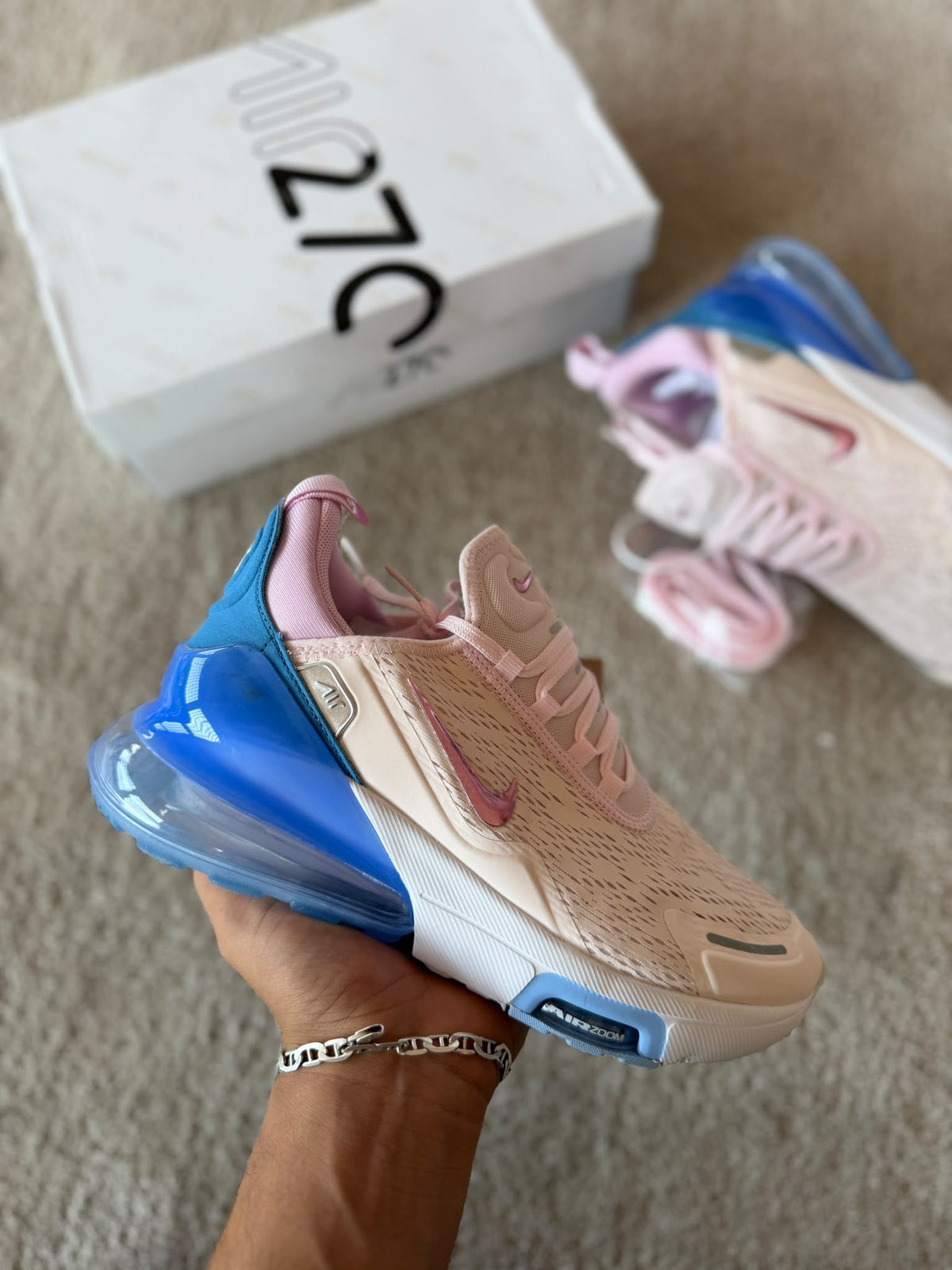 Nike Air Max 270 White Royal Blue