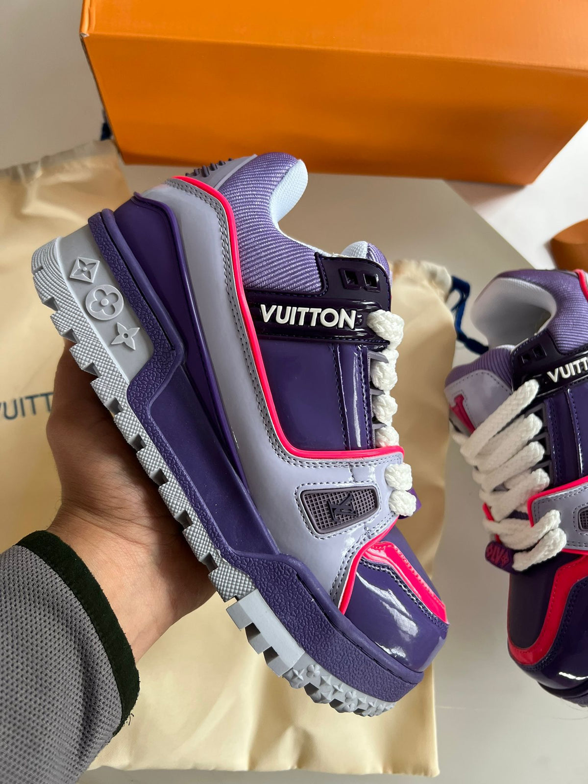 Louis Vuitton LV Trainer Maxi Purple Pink