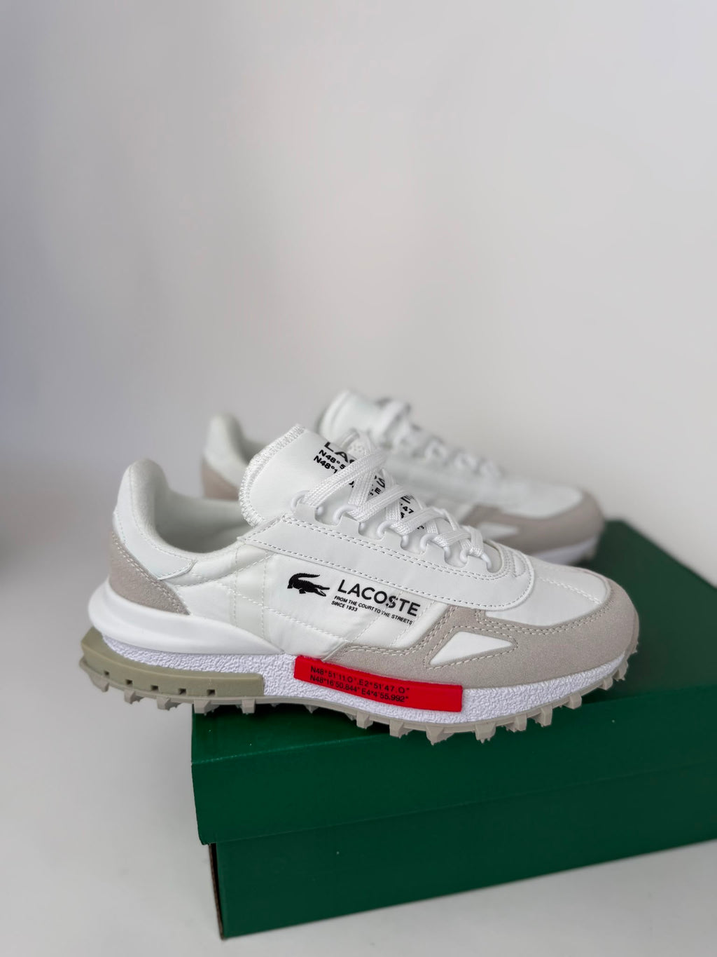 Lacoste L003 Neo Off White Red
