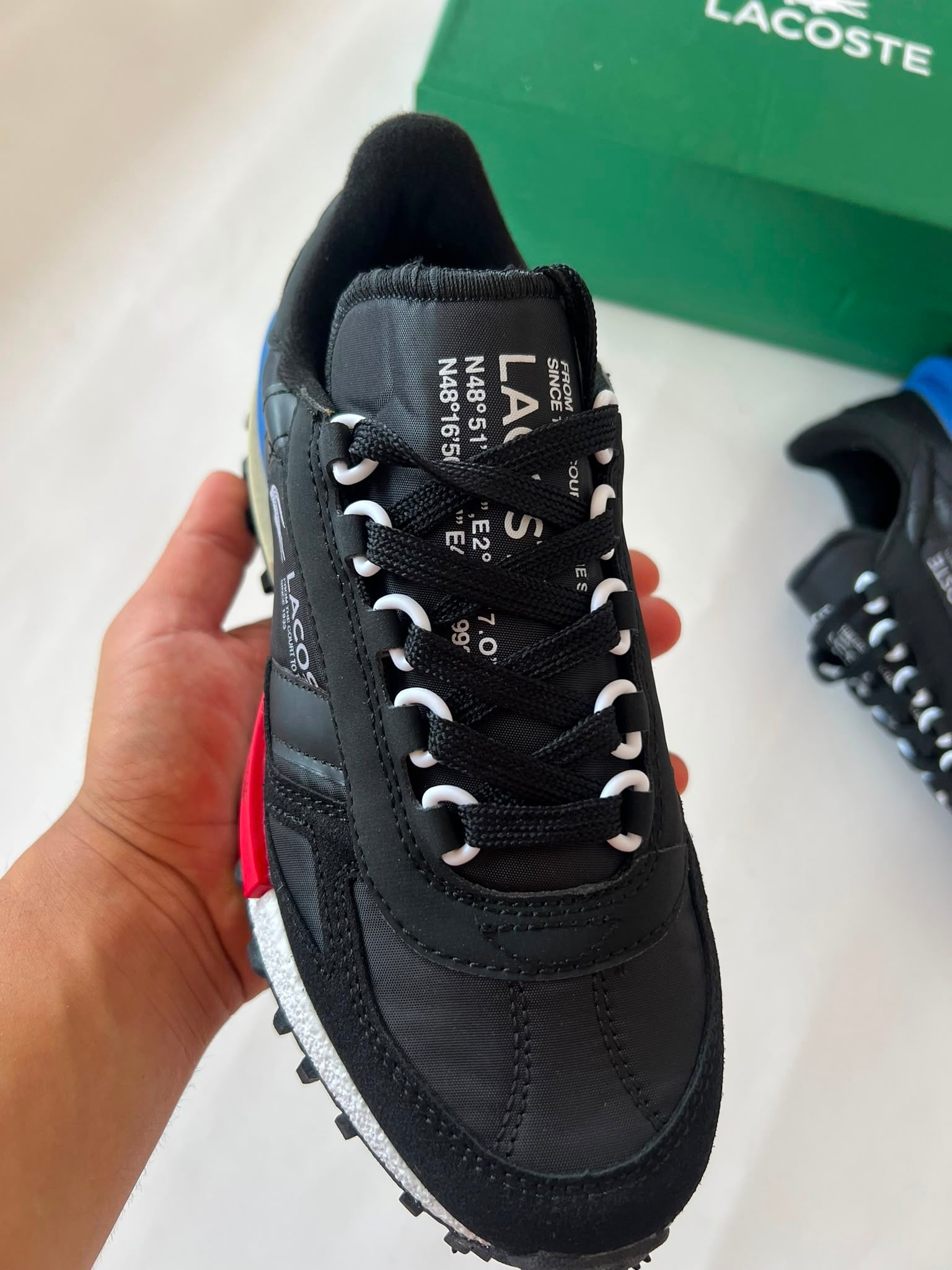 Lacoste L003 Neo Black Blue Red