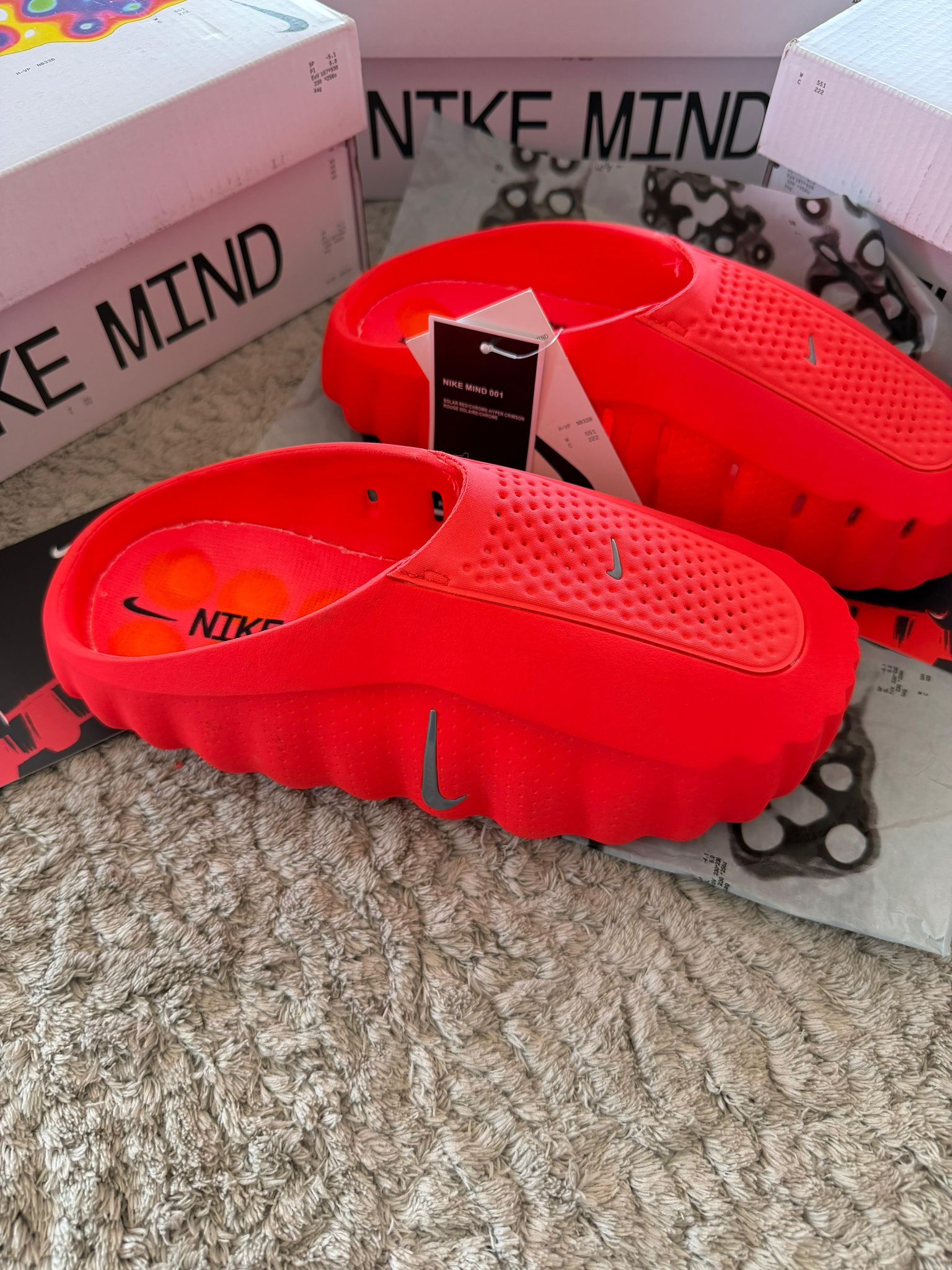 CHANCLAS NIKE MIND ROJAS