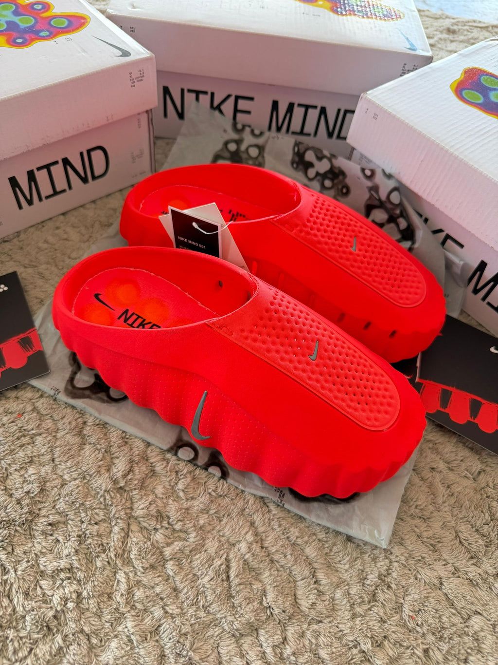 CHANCLAS NIKE MIND ROJAS