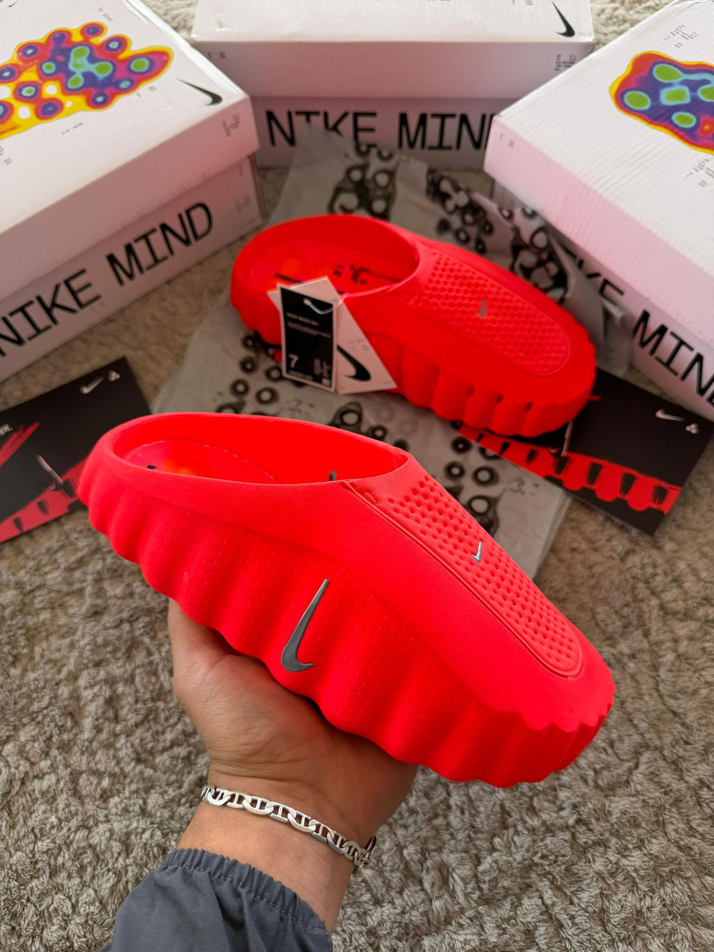 CHANCLAS NIKE MIND ROJAS