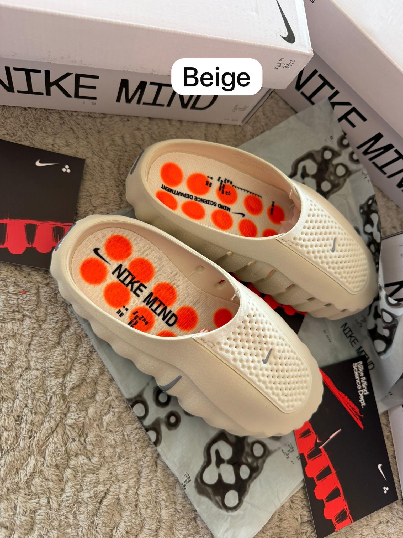 CHANCLAS NIKE MIND BEIGE