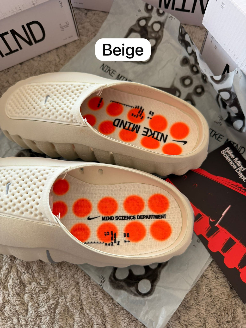 CHANCLAS NIKE MIND BEIGE