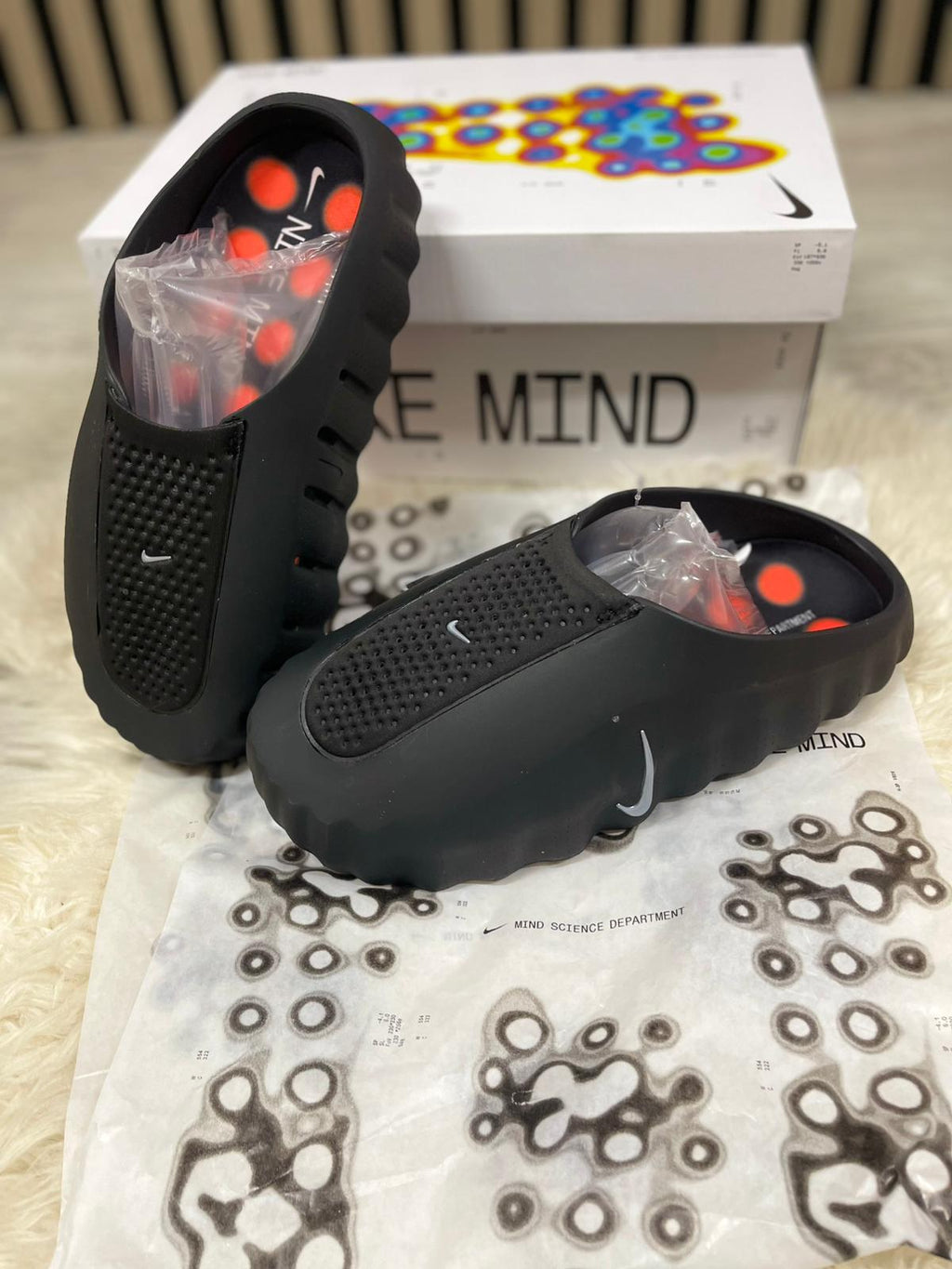 CHANCLAS NIKE MIND NEGRAS