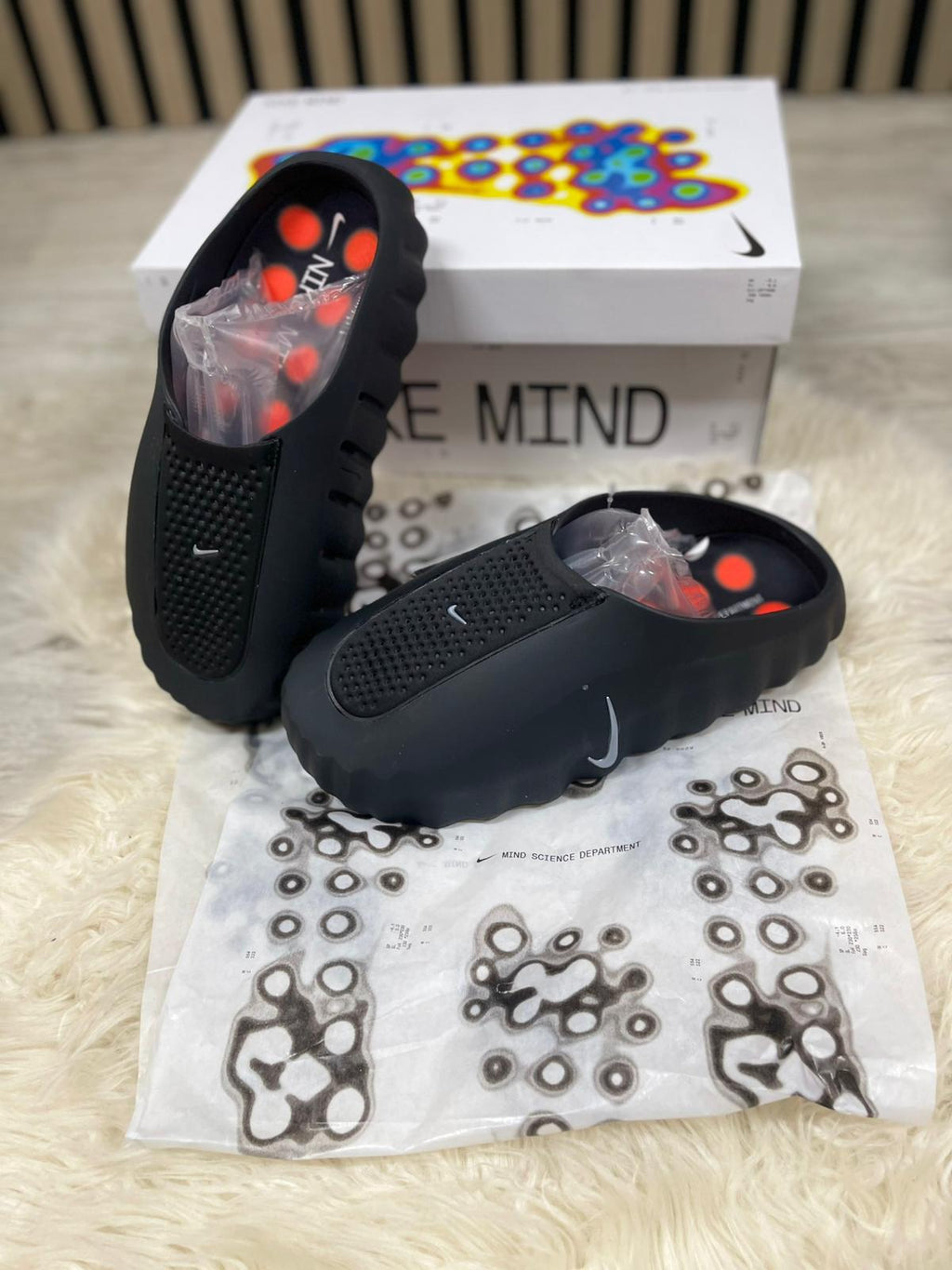 CHANCLAS NIKE MIND NEGRAS