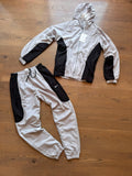 Nike Tech Windrunner Tracksuit Blanco & Negro