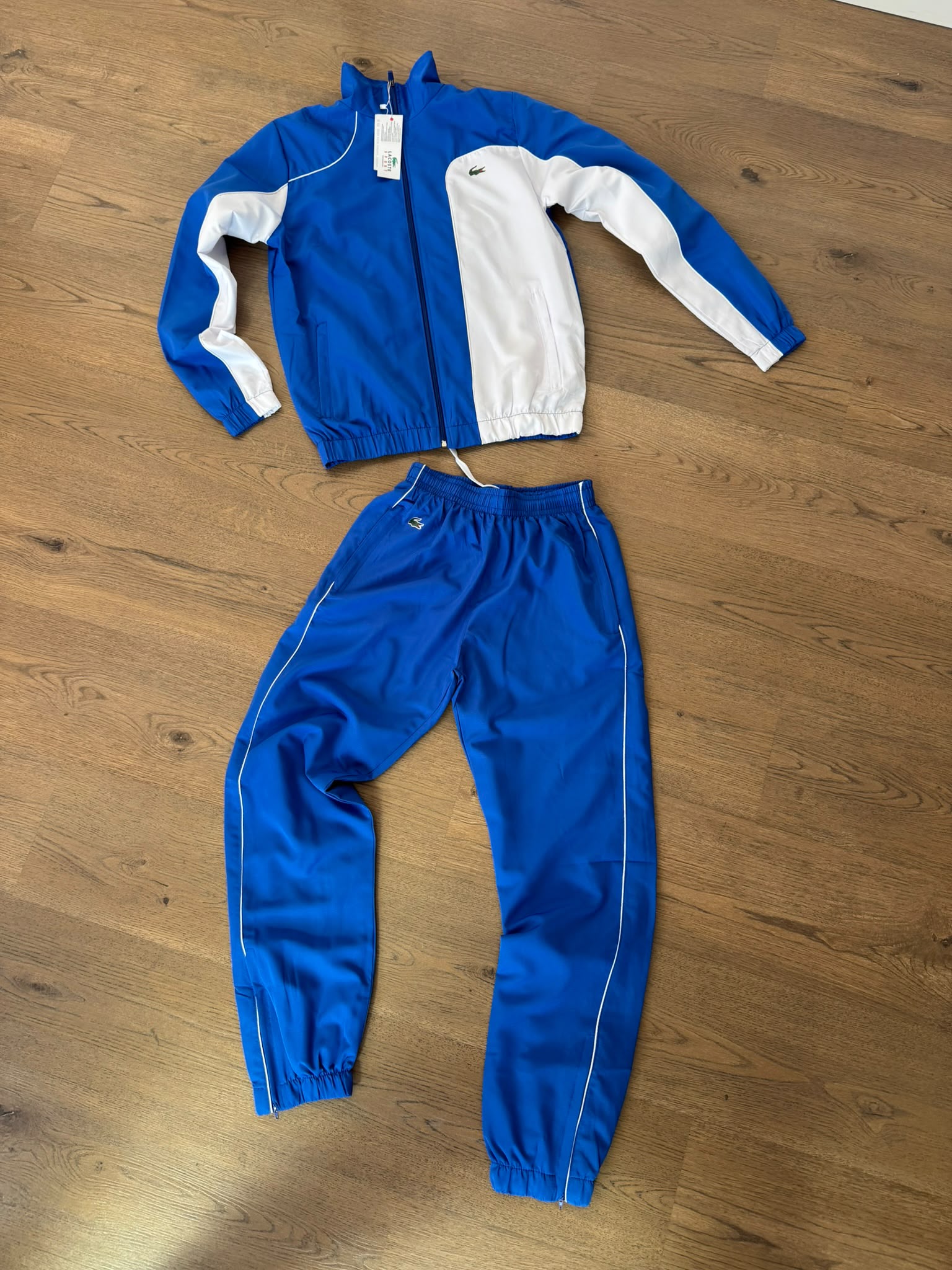 Lacoste Sport Chándal Colour Block Azul y Blanco