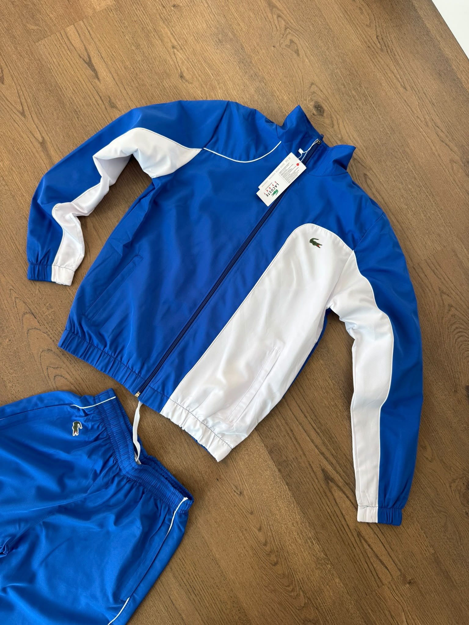 Lacoste Sport Chándal Colour Block Azul y Blanco