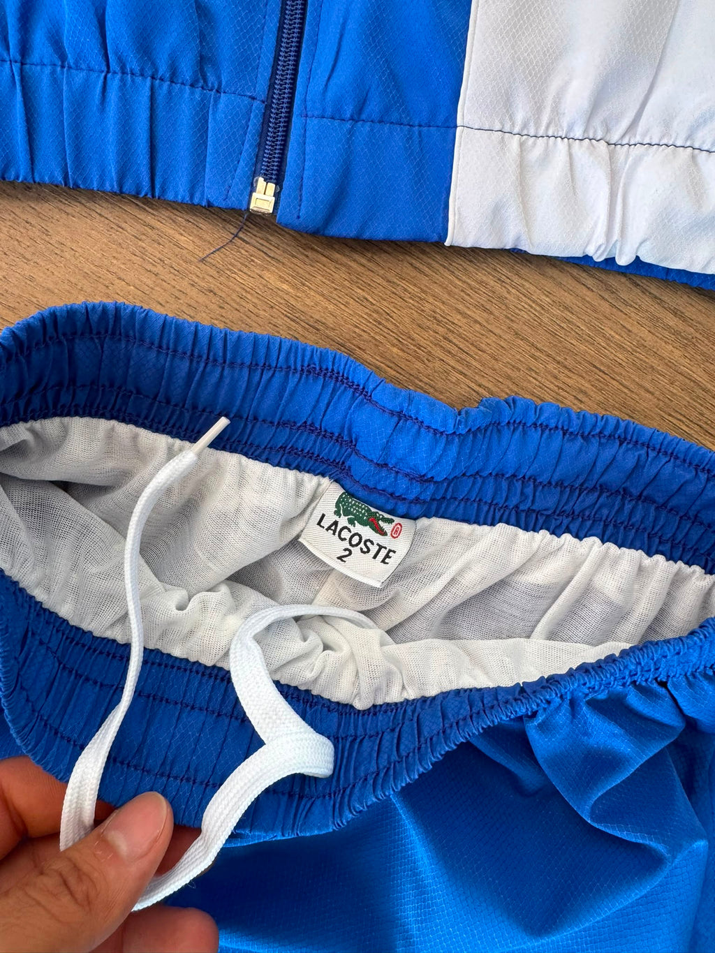 Lacoste Sport Chándal Colour Block Azul y Blanco