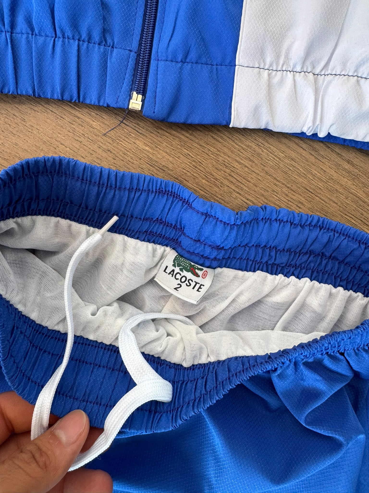 Lacoste Sport Chándal Colour Block Azul y Blanco