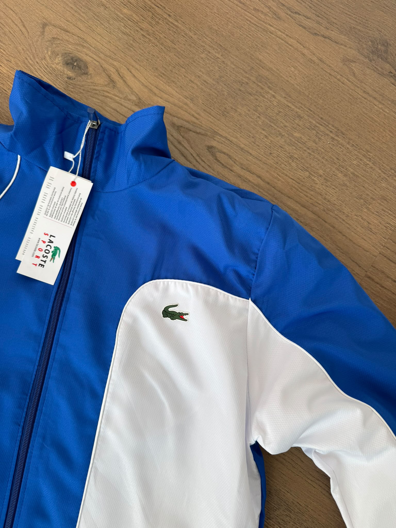 Lacoste Sport Chándal Colour Block Azul y Blanco