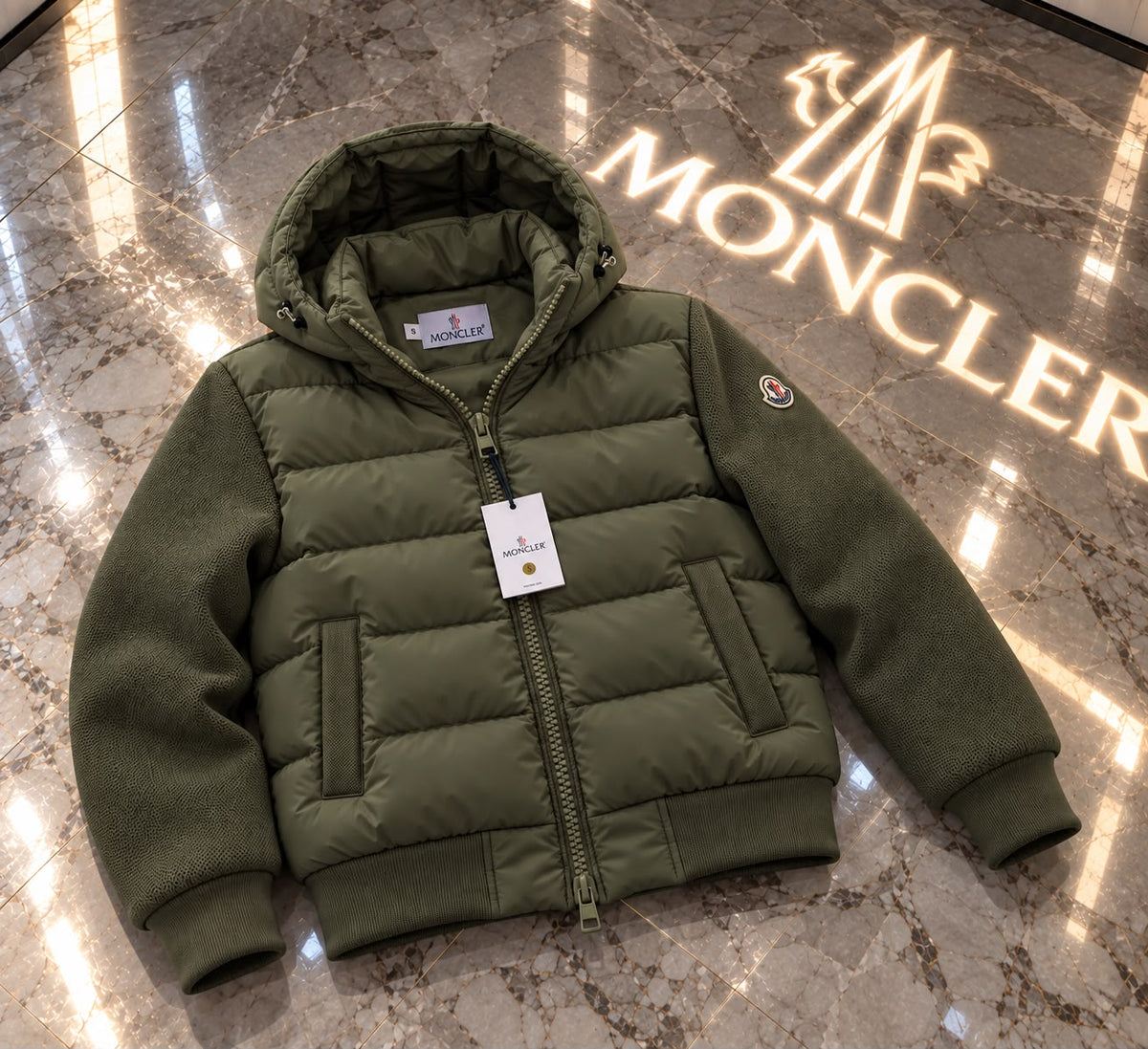 Chaqueta Moncler Hybrid Verde