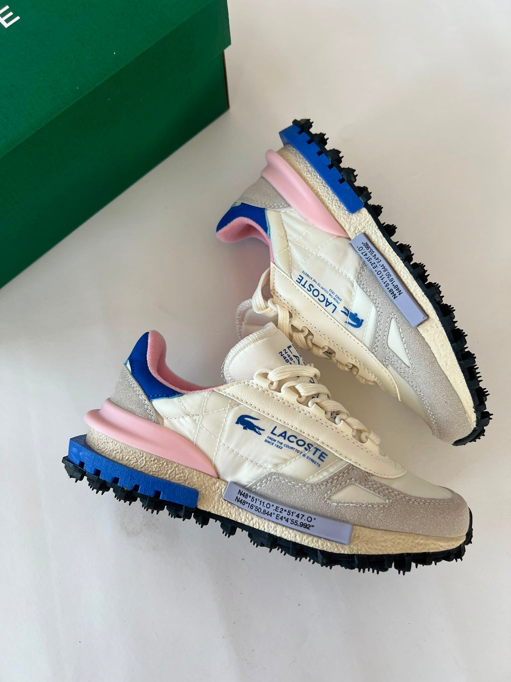 Lacoste L003 Neo White Pink Blue