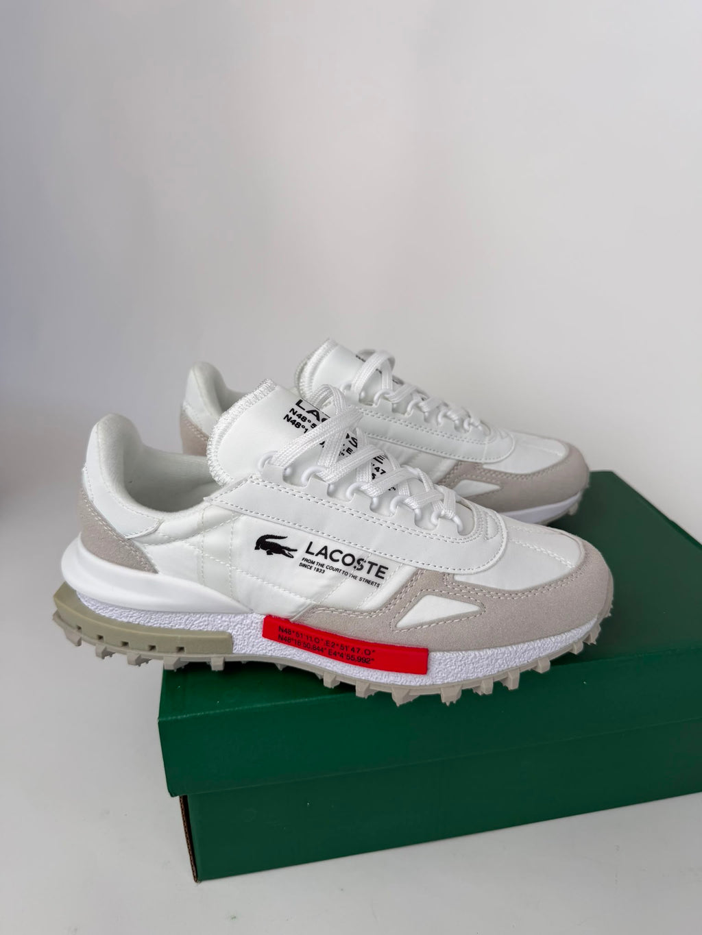 Lacoste L003 Neo Off White Red