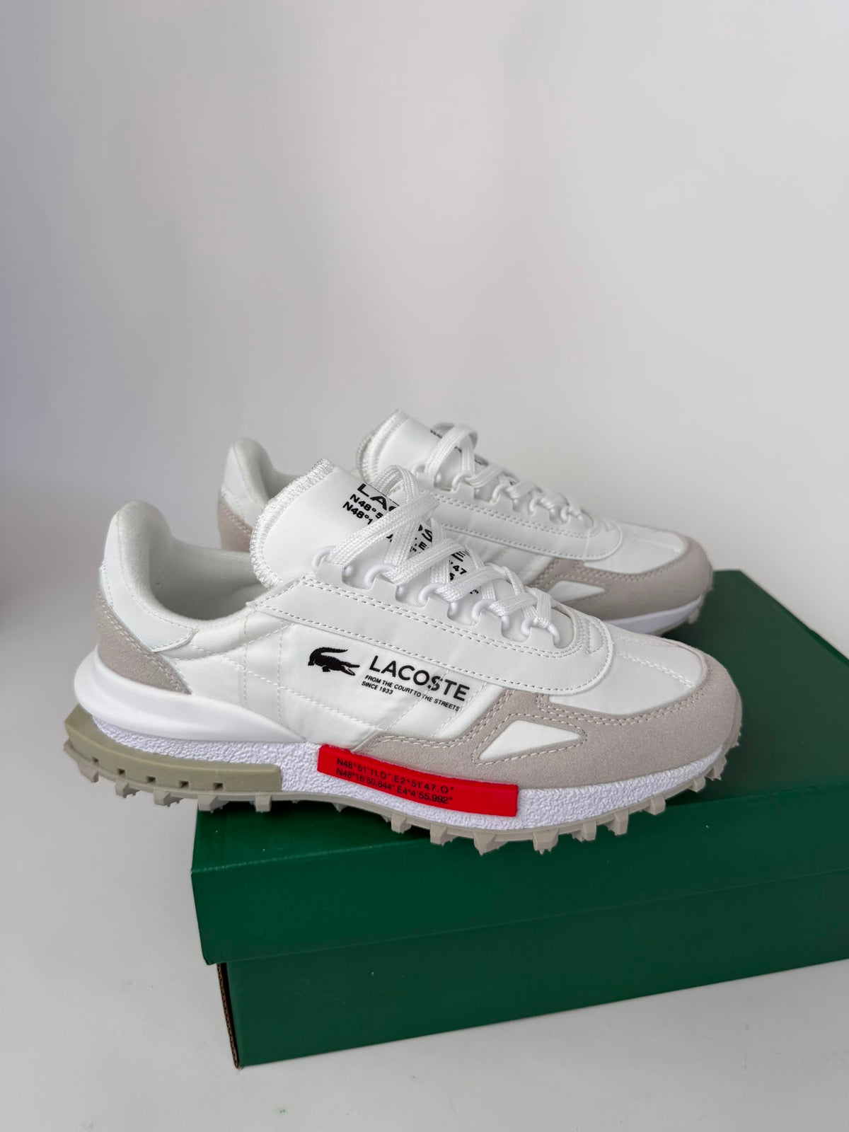 Lacoste L003 Neo Off White Red