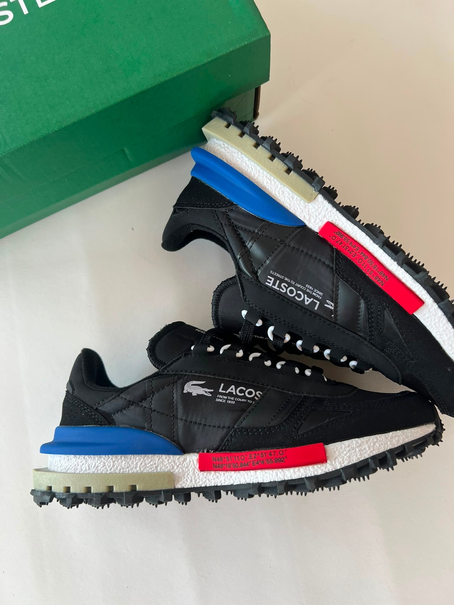 Lacoste L003 Neo Black Blue Red