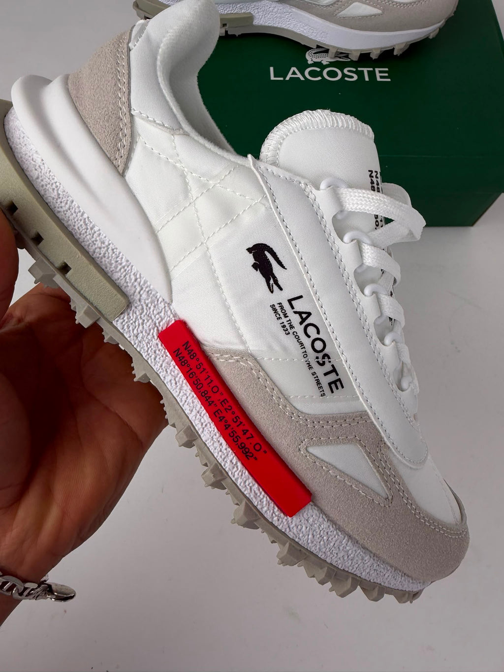 Lacoste L003 Neo Off White Red