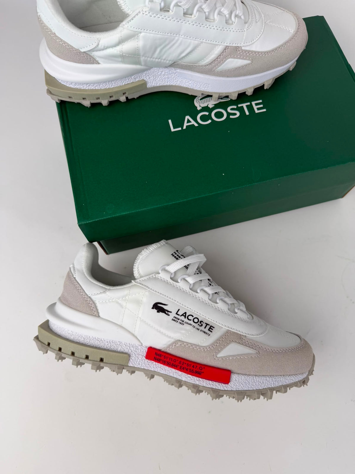 Lacoste L003 Neo Off White Red