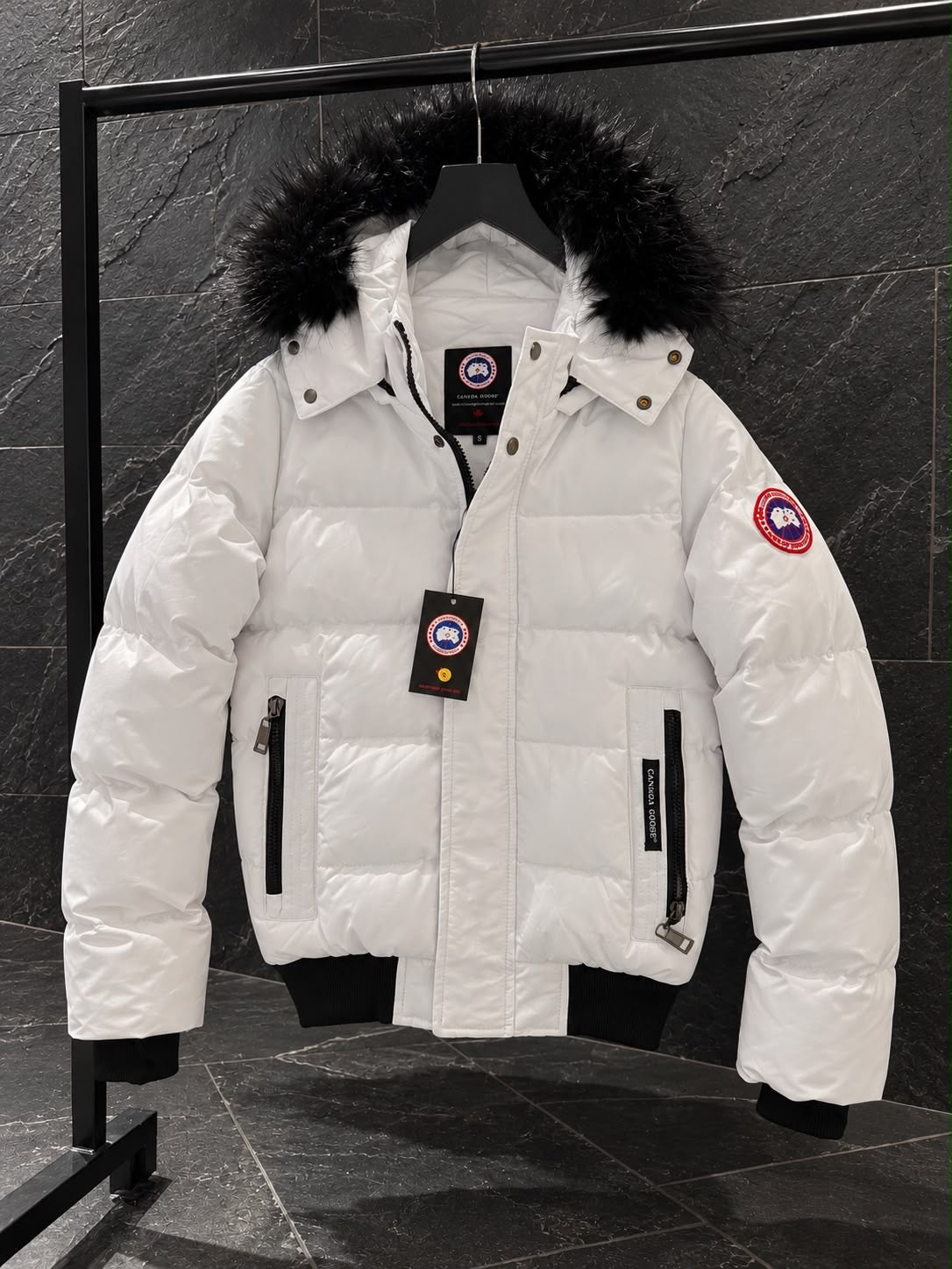 Chaqueta Canada Goose Bomber Blanca